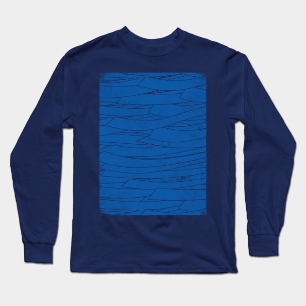 Deep Blue Long Sleeve T-Shirt by bulografik